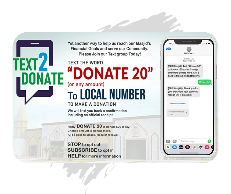 Masjid-text-to-donate-system